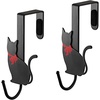 image:imageYamazaki Home Cat Cat Over The Door Hook  Coat Organizer Hanger for Doors Set of 2  Steel