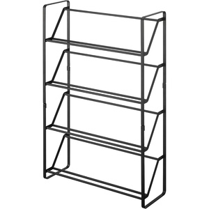 image:imageYAMAZAKI Home 4Tier Slim Metal Shoe Rack Narrow Shoe Organizer for Entryway Or Hallway Steel One Size White  Fourtier slim metal shoe rack and narrow shoe organizer Helps keep everyday spaces organized Suits modern home storageBlack
