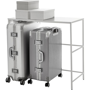 image:imageYAMAZAKI Home Expandable Closet Rack OverSuitcase Organizer Steel Black  Create storage space above luggage in your closet with this adjustable shelf Holds bins on top with a bar below for hangersWhite