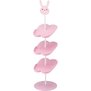 image:imageYAMAZAKI Home Other Bunny Childrens Shoe Rack  Kids Shoe Organizer 26  Steel  Holds 3 Pairs of ShoesPink