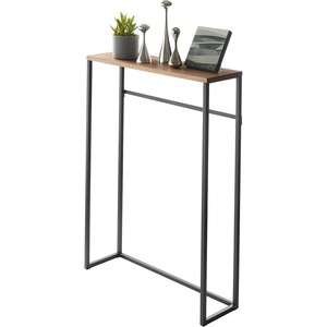 image:imageYAMAZAKI Home Slim Console Table  Narrow Entryway Table 24 Inch with Hooks UltraShallow Skinny Table for Small Spaces Modern White Narrow Console Table Steel  Wood Easy Assembly  Ultrashallow skinny console table for small spaces 24inch Adds practical everyday storage Keeps essentials organizedBlack
