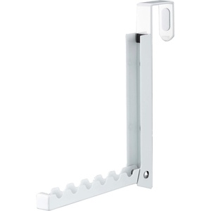 image:imageYAMAZAKI Home Smart Over The Door Coat Hook Organizer Collapsible Foldable Rack for Entryway Or Bedroom Closet  2Hook  Steel  Collapsible coat hook organizer utilizes space behind doors Comes with 2 hooks Spacesaving designWhite