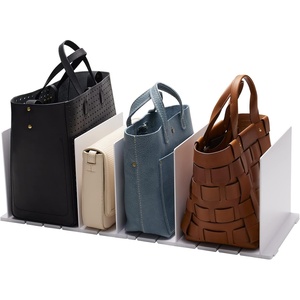 image:imageYAMAZAKI Home Smart Purse OrganizerBag Divider For Closet Shelf  Abs Plastic  Smart purse organizer and bag divider ideal for closet shelves Durable ABS plastic construction Built for everyday useWhite