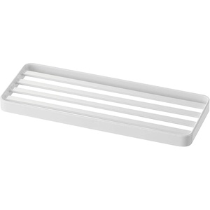 image:imageYAMAZAKI Home Tower Bathroom Tray  Steel Vanity Holder Organizer  SteelWhite