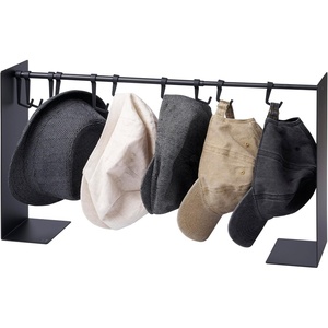 image:imageYAMAZAKI Home Tower Hat Hanger Rack Expandable Metal Storage Organizer Hooks For Closet  SteelBlack