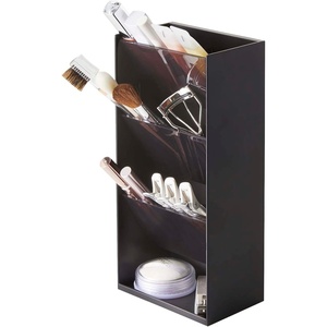 image:imageYAMAZAKI Home Tower Jewelry amp Makeup Organizer Standup Cosmetic Storage Box Display Case  Angled  Abs PlasticBlack
