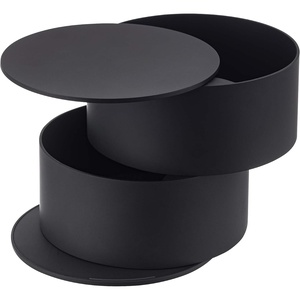 image:imageYAMAZAKI Home Tower Stacked Jewelry Box Rotating Storage Organizer For Accessories Glasses Watches Earrings Display Holder  Abs PlasticBlack