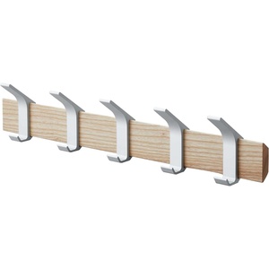 image:imageYAMAZAKI Home WallMounted Coat Hanger Brown Steel  Wood One Size Walnut  Durable steel and wood wallmounted coat hanger Perfect spacesaving entryway organizer Built for everyday home storageAsh