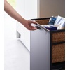 image:imageYAMAZAKI Home 2Tier Hideaway Storage Cart Adjustable Steel Shelves White  Wheeled wagon cart design with builtin hooks Adds practical everyday storage Designed for convenient home organizationBlack