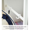 image:imageYAMAZAKI Home 2Tier Hideaway Storage Cart Adjustable Steel Shelves White  Wheeled wagon cart design with builtin hooks Adds practical everyday storage Designed for convenient home organizationWhite