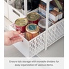 image:imageYAMAZAKI Home 2Tier Storage Basket UnderSink Storage ABS Plastic White  Twotier sliding baskets organizer rack designed for pantry or undersink storage Sturdy organizationWhite