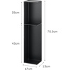 image:imageYAMAZAKI Home Bathroom Organizer Steel No AssemblyBlack