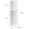 image:imageYAMAZAKI Home Bathroom Organizer Steel No AssemblyWhite
