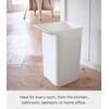 image:imageYAMAZAKI Home Como Como Modern Slim Square Trash Can Garbage Waste Basket for Bathroom Kitchen  Abs Plastic  Modern slim square garbage waste basket Durable ABS plastic construction Ideal for compact bathroom and kitchen spacesWhite