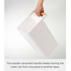 image:imageYAMAZAKI Home Como Como Modern Slim Square Trash Can Garbage Waste Basket for Bathroom Kitchen  Abs Plastic  Modern slim square garbage waste basket Durable ABS plastic construction Ideal for compact bathroom and kitchen spacesWhite