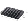 image:imageYAMAZAKI Home Flow Soap Tray  Silicone Holder Dish for Sink  Silicone  Sloped base directs water back into the sink to keep counters dry Easytoclean design requires no assembly Saves space
