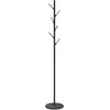image:imageYAMAZAKI Home Freestanding Coat Rack Stand  Modern Coat Tree with Wooden Hooks Standing Coat Hanger for Entryway Sturdy Weighted Base Steel White Easy Assembly  Modern coat tree stand and standing coat hanger for entryways Durable steel construction Easy assembly Smart space saverBlack