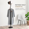 image:imageYAMAZAKI Home Freestanding Coat Rack Stand  Modern Coat Tree with Wooden Hooks Standing Coat Hanger for Entryway Sturdy Weighted Base Steel White Easy Assembly  Modern coat tree stand and standing coat hanger for entryways Durable steel construction Easy assembly Smart space saverBlack
