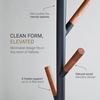 image:imageYAMAZAKI Home Freestanding Coat Rack Stand  Modern Coat Tree with Wooden Hooks Standing Coat Hanger for Entryway Sturdy Weighted Base Steel White Easy Assembly  Modern coat tree stand and standing coat hanger for entryways Durable steel construction Easy assembly Smart space saverBlack