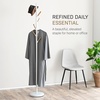 image:imageYAMAZAKI Home Freestanding Coat Rack Stand  Modern Coat Tree with Wooden Hooks Standing Coat Hanger for Entryway Sturdy Weighted Base Steel White Easy Assembly  Modern coat tree stand and standing coat hanger for entryways Durable steel construction Easy assembly Smart space saverWhite