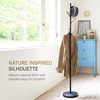 image:imageYAMAZAKI Home Freestanding Coat Rack Stand  Modern Coat Tree with Wooden Hooks Standing Coat Hanger for Entryway Sturdy Weighted Base Steel White Easy Assembly  Modern coat tree stand and standing coat hanger for entryways Durable steel construction Easy assembly Smart space saverBlack