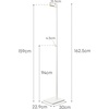 image:imageYAMAZAKI Home Freestanding Coat Rack with Weighted Base Wood Pegs White  Modern freestanding coat hook hanger designed for entryways offices or bedrooms Sturdy weighted base Easy assemblyWhite
