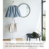 image:imageYAMAZAKI Home Freestanding Coat Rack with Weighted Base Wood Pegs White  Modern freestanding coat hook hanger designed for entryways offices or bedrooms Sturdy weighted base Easy assemblyWhite