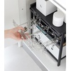 image:imageYAMAZAKI Home Kitchen Storage Rack 3Tier Adjustable Shelves Steel White  Three Heavyduty steel shelves hold hot plates and pans Helps keep everyday spaces organized Suits modern home storageBlack