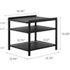 image:imageYAMAZAKI Home Kitchen Storage Rack 3Tier Adjustable Shelves Steel White  Three Heavyduty steel shelves hold hot plates and pans Helps keep everyday spaces organized Suits modern home storageBlack