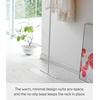 image:imageYAMAZAKI Home Leaning Slim Coat Hanger Clothes Rack Space Saving Steel One Size WhiteWhite