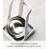 image:imageYAMAZAKI Home Lid and Ladle Stand Large Kitchen Utensil Organizer Black  Versatile kitchen stand for utensils lids and cookbooks Compact design with a removable drip tray Home chef must haveWhite