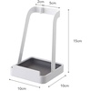 image:imageYAMAZAKI Home Lid and Ladle Stand Large Kitchen Utensil Organizer Black  Versatile kitchen stand for utensils lids and cookbooks Compact design with a removable drip tray Home chef must haveWhite