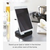 image:imageYAMAZAKI Home Lid and Ladle Stand Large Kitchen Utensil Organizer Black  Versatile kitchen stand for utensils lids and cookbooks Compact design with a removable drip tray Home chef must haveBlack
