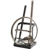 image:imageYAMAZAKI Home Lid and Ladle Stand Large Kitchen Utensil Organizer Black  Versatile kitchen stand for utensils lids and cookbooks Compact design with a removable drip tray Home chef must haveBlack