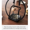 image:imageYAMAZAKI Home Lid and Ladle Stand Large Kitchen Utensil Organizer Black  Versatile kitchen stand for utensils lids and cookbooks Compact design with a removable drip tray Home chef must haveBlack