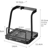 image:imageYAMAZAKI Home Lid and Ladle Stand Large Kitchen Utensil Organizer Black  Versatile kitchen stand for utensils lids and cookbooks Compact design with a removable drip tray Home chef must haveBlack