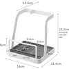 image:imageYAMAZAKI Home Lid and Ladle Stand Large Kitchen Utensil Organizer White  Versatile kitchen stand for utensils lids and cookbooks Compact design with a removable drip tray Home chef must have
