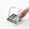image:imageYAMAZAKI Home Lid and Ladle Stand Large Kitchen Utensil Organizer White  Versatile kitchen stand for utensils lids and cookbooks Compact design with a removable drip tray Home chef must have