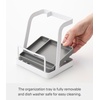 image:imageYAMAZAKI Home Lid and Ladle Stand Large Kitchen Utensil Organizer White  Versatile kitchen stand for utensils lids and cookbooks Compact design with a removable drip tray Home chef must have
