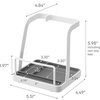 image:imageYAMAZAKI Home Lid and Ladle Stand Large Kitchen Utensil Organizer White  Versatile kitchen stand for utensils lids and cookbooks Compact design with a removable drip tray Home chef must have