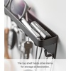 image:imageYAMAZAKI Home Magnetic Key Rack with Tray Steel One Size WhiteBlack