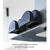 image:imageYAMAZAKI Home Magnetic Silicone Pot Holders Set of 2 Oven Heat Pads Black  Heatresistant silicone oven mitts and durable insulated hot pads Features integrated magnetic storage for easy accessBlack
