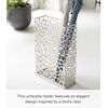 image:imageYAMAZAKI Home Nest Umbrella Stand  Storage for Umbrellas and Walking Canes  Round  Steel  Holds Up to 6 UmbrellasWhite