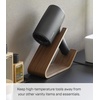 image:imageYAMAZAKI Home Rin Hair Dryer amp Iron Holder Hair Tool Organizer for SalonQuality Blowout HairdryerFlat IronCurling Iron Countertop Organizer  Wood