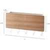 image:imageYAMAZAKI Home Rin Magnetic Wall Organizer  Key Hooks amp Tray for Storage  Steel  WoodAsh