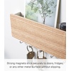 image:imageYAMAZAKI Home Rin Magnetic Wall Organizer  Key Hooks amp Tray for Storage  Steel  WoodAsh