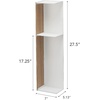 image:imageYAMAZAKI Home Rin Toilet Organizer  Slim Bathroom Storage Shelves  Steel  Wood Ash