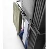 image:imageYAMAZAKI Home Rolling Fitness Rack with Adjustable Holder and Hooks White  Slim rolling gym organizer with smoothgliding casters Ideal for home gym workout gear organization Roll out when neededBlack