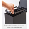 image:imageYAMAZAKI Home Sanitary Step Trash Can  Small Space Waste Bin for Bathroom Kitchen ABS Plastic One Size WhiteBlack