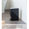 image:imageYAMAZAKI Home Sanitary Step Trash Can  Small Space Waste Bin for Bathroom Kitchen ABS Plastic One Size WhiteBlack